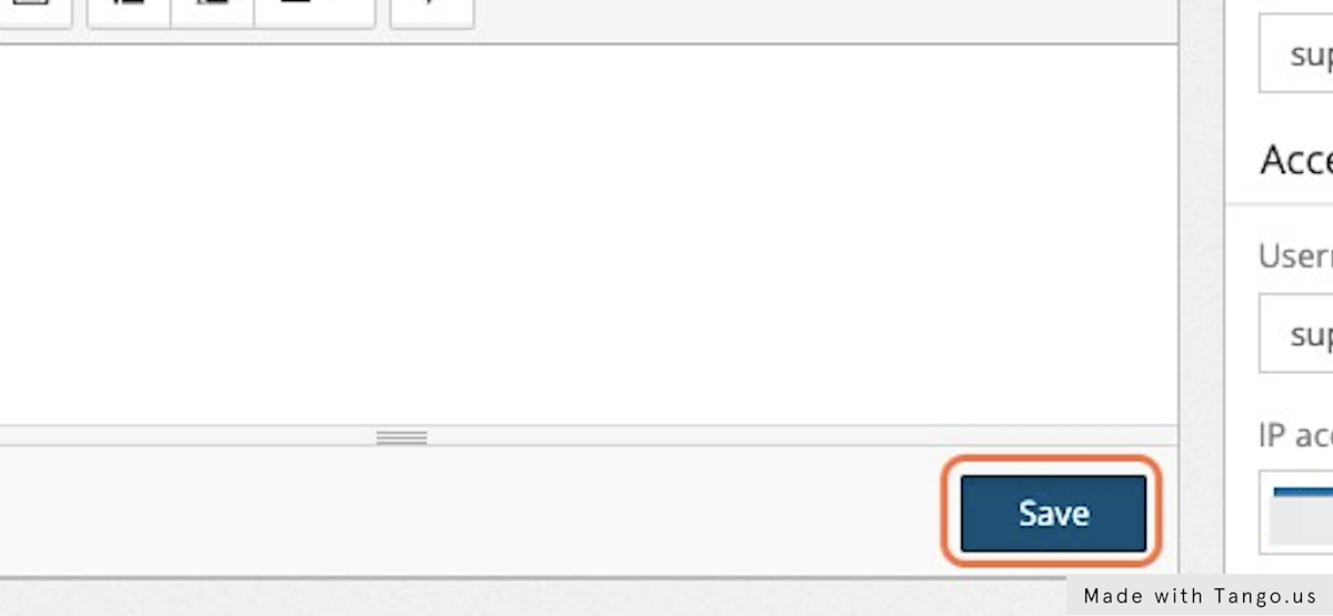 Click on save
