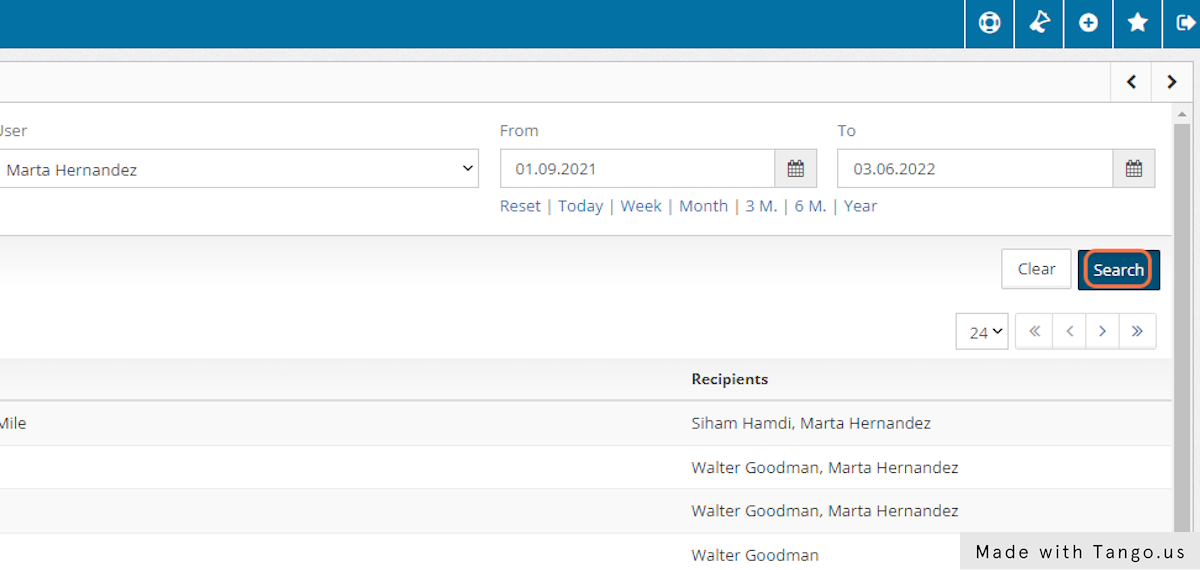 Finally, click on Search.