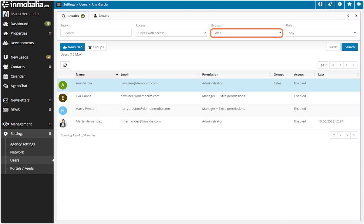 Back in the Users list you can use the Groups filter to find all the members of a Users Group.
